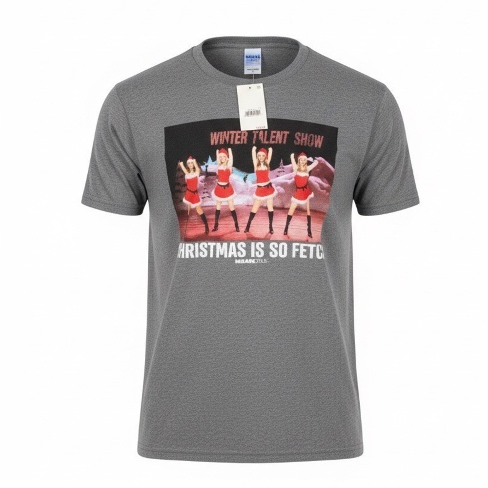Mean Girls Christmas Is So Fetch Winter Talent Show Graphic Tee Heather Grey S